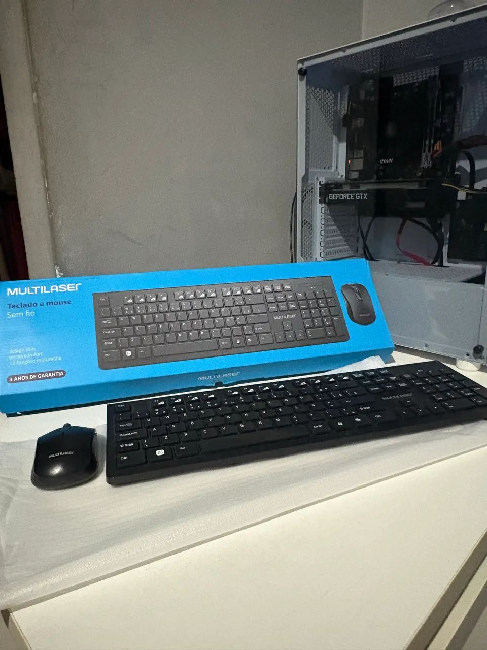 TECLADO E MOUSE SEM FIO - Foto 3
