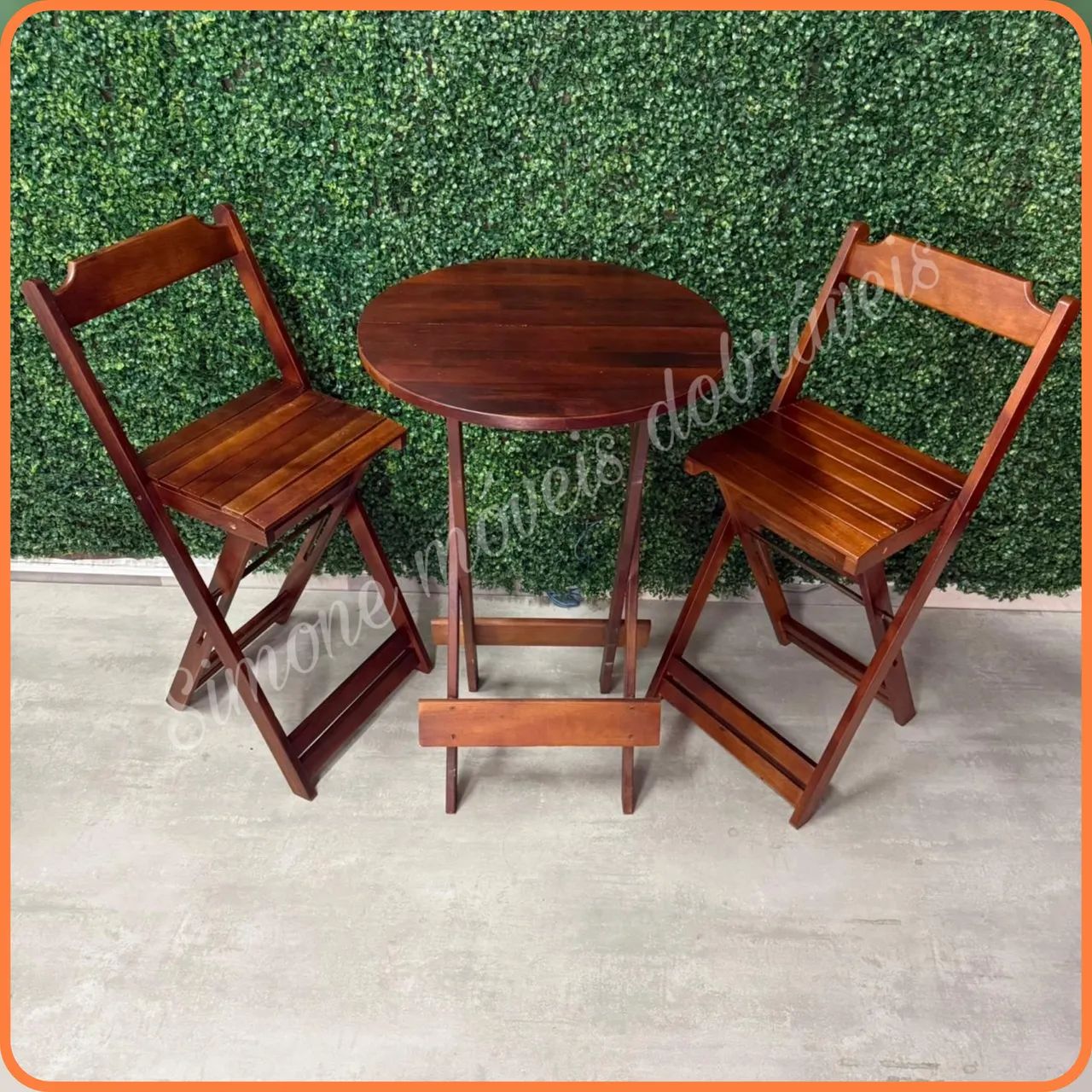 Conjunto Bistrô mesa para bar e restaurante