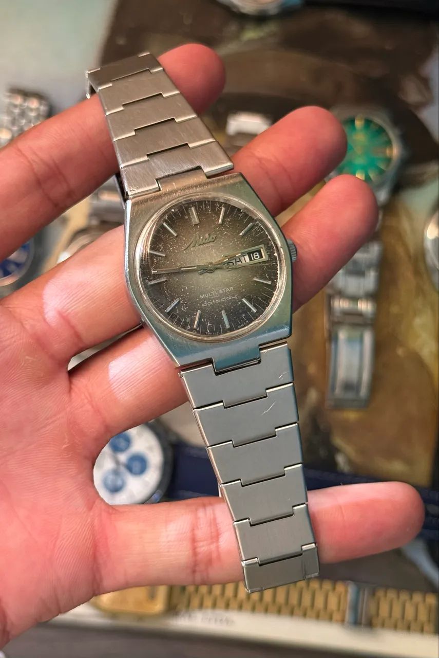 relógio mido multi star datoday suíço automático vintage original - Foto 3