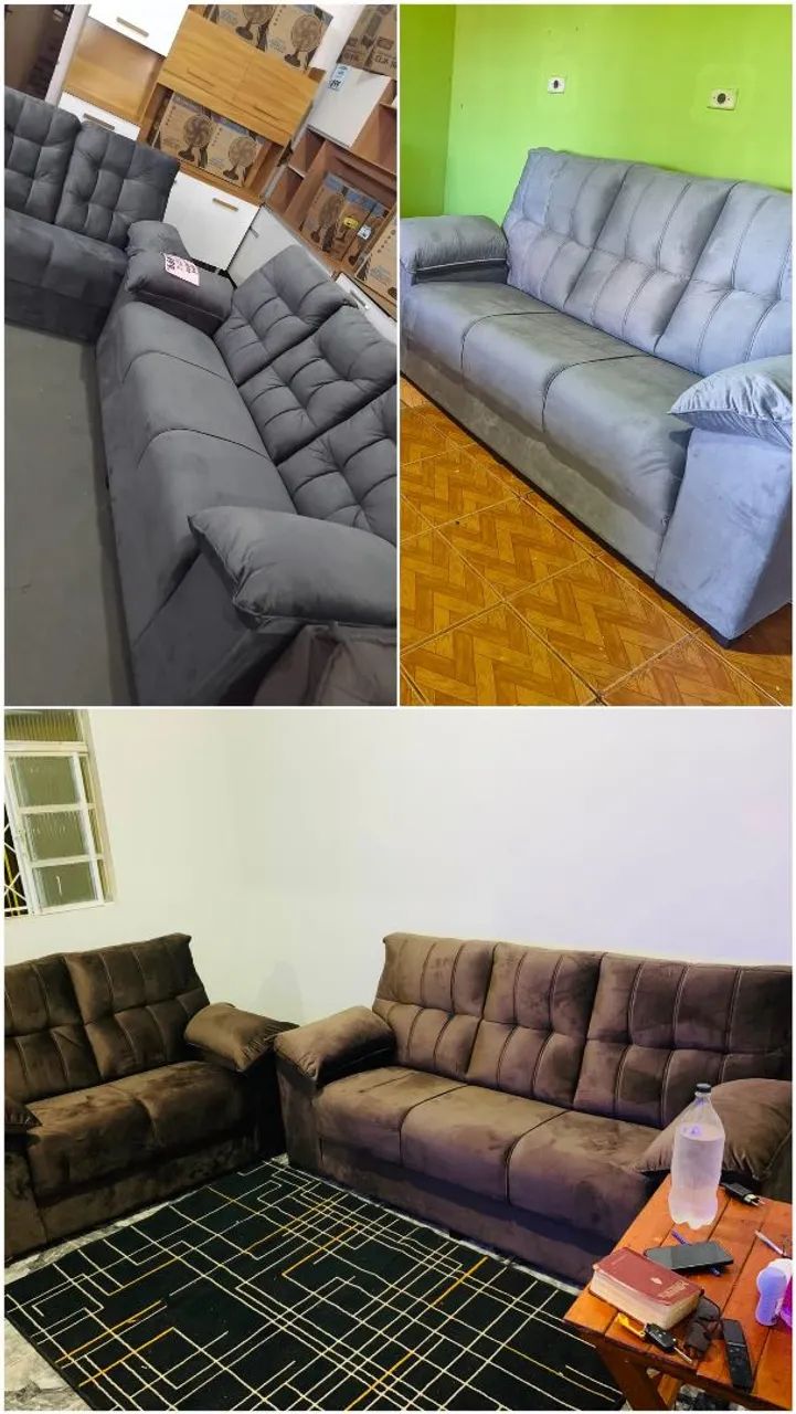 Jogo de sofá novo conforto e qualidade por $1699. Entrega grátis ? - Foto 2