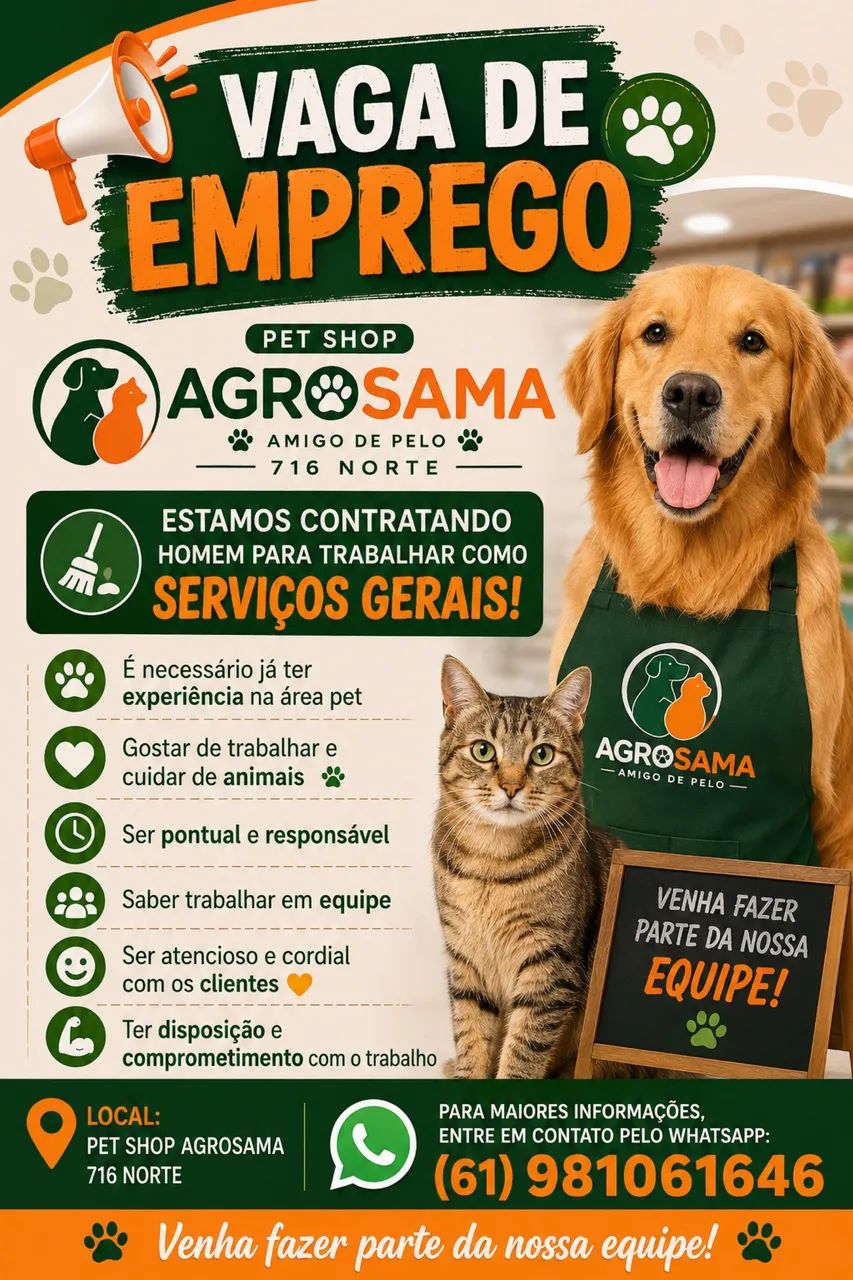 Vaga de emprego 