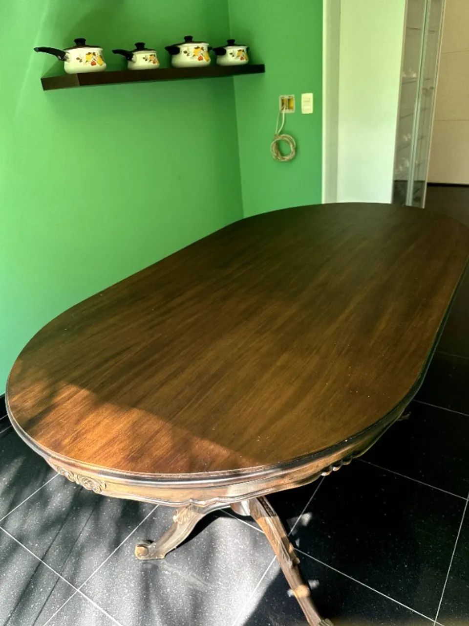 Mesa madeira no estilo colonial - Foto 2