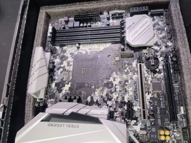 Placa mãe B450M Steel Legend ( Sucata ) - Foto 5