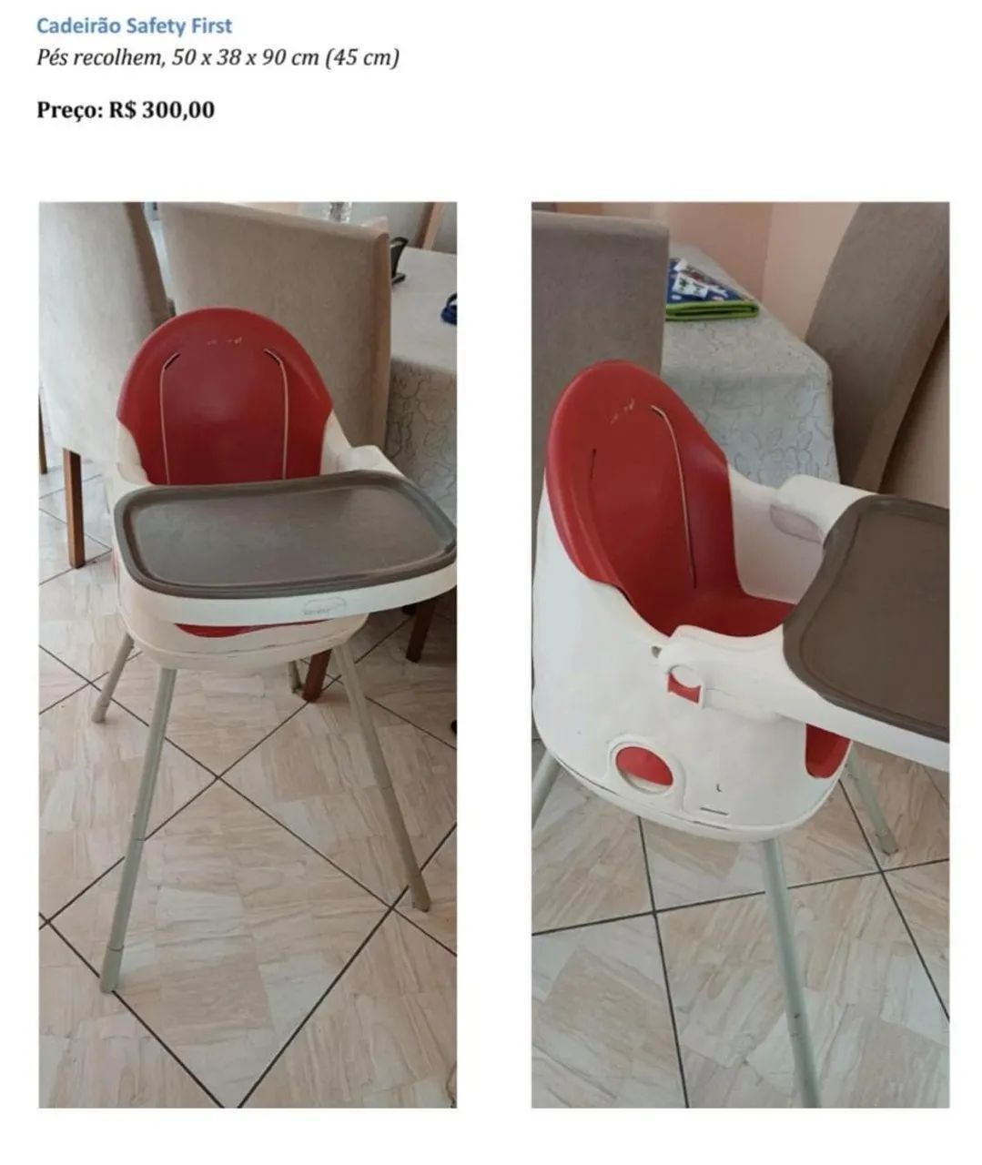 Cadeirão Safety First