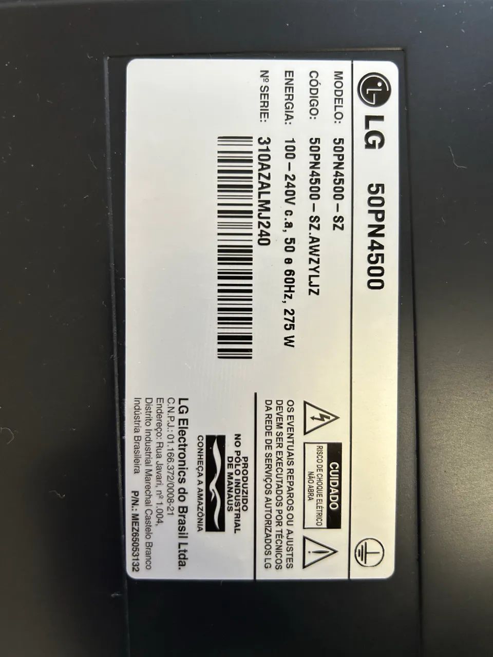 TV LG Plasma 50? HD 50PN4500 + Controle Original | Imagem Perfeita - Foto 3
