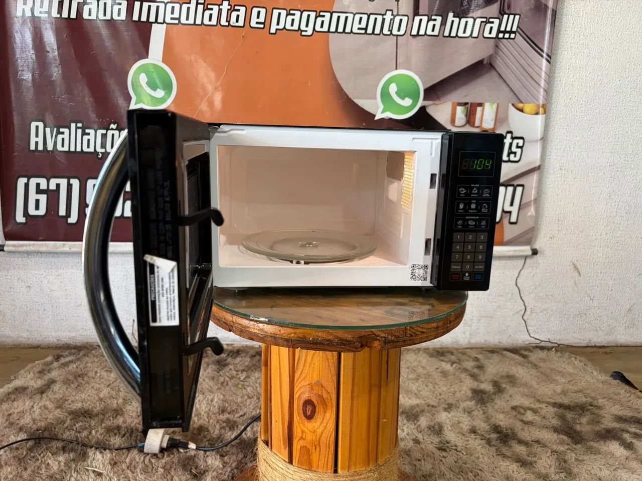 Micro ondas ótimo estado 21 litros funcionando perfeitamente ((ENTREGO GRATIS)) - Foto 4