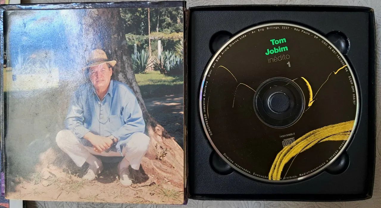 CD duplo Box Set Tom Jobim - Inédito (regravações do ano de 1987