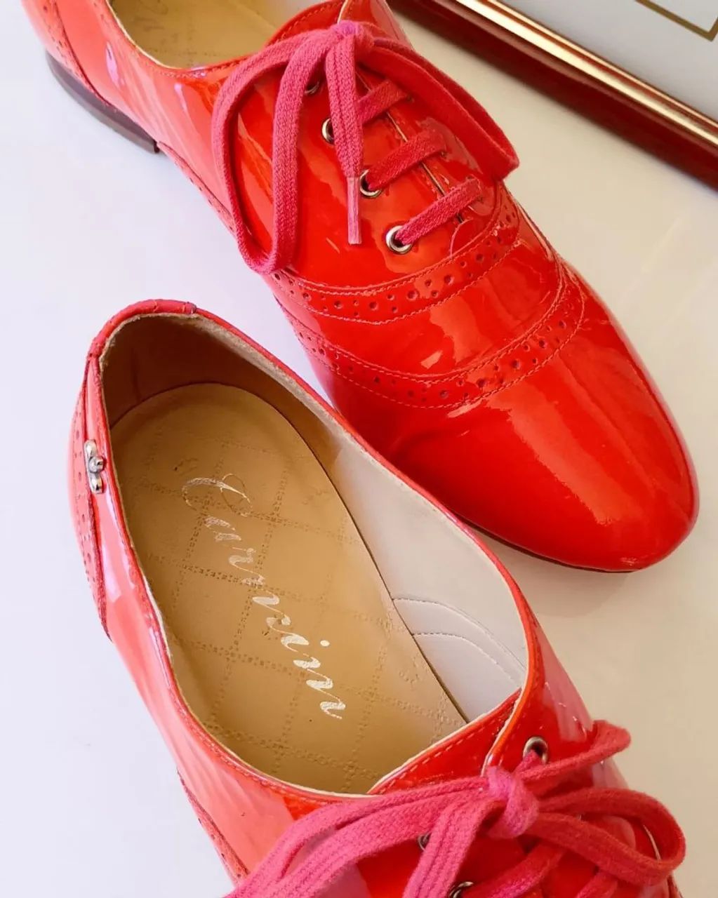 Mocassim Vintage da Carmim tom coral. - Foto 3
