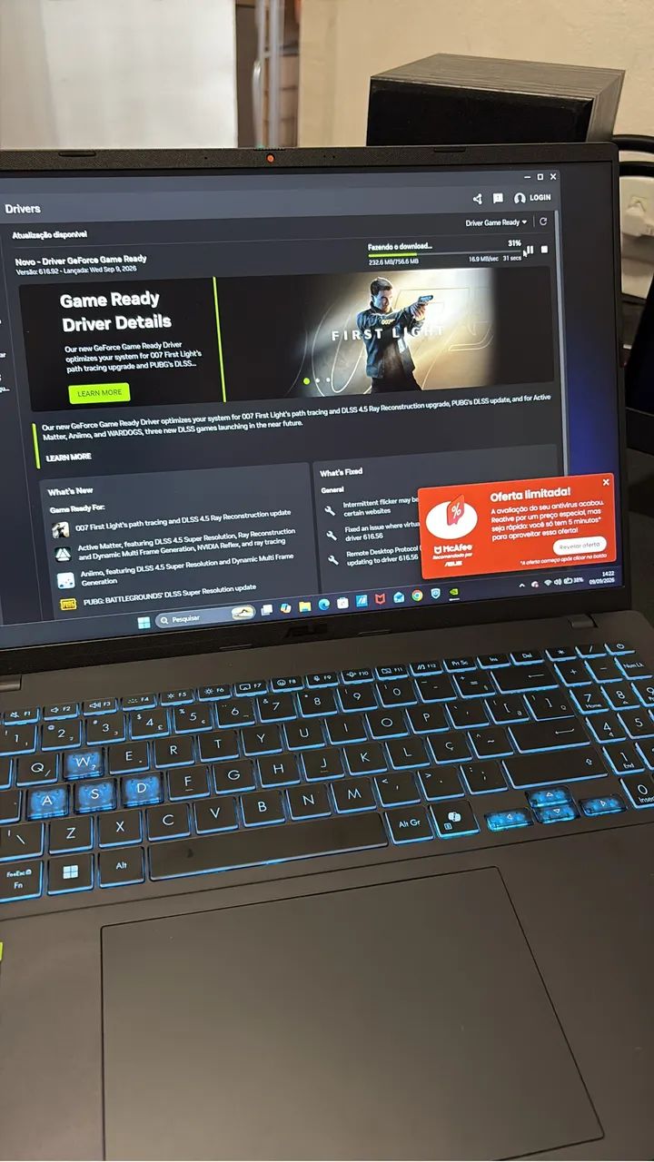Notebook gamer Asus v16 Rtx 4050 - Foto 2