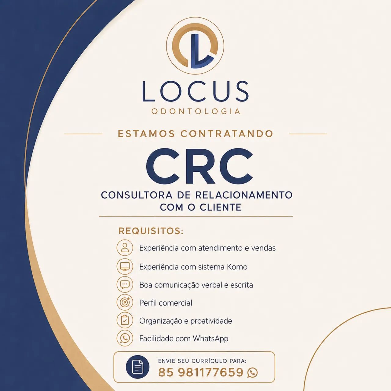 Vaga para CRC
