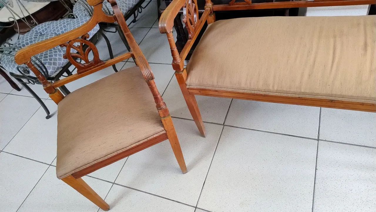 Conjunto de banco antigo  - Foto 3