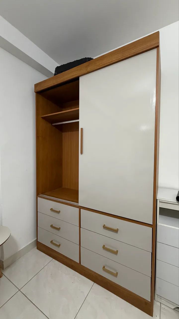 Guarda roupa 2 portas 6 gavetas - Foto 4