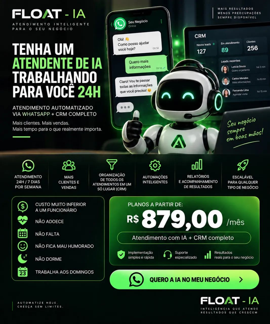 Atendimento Inteligência Artificial - CRM