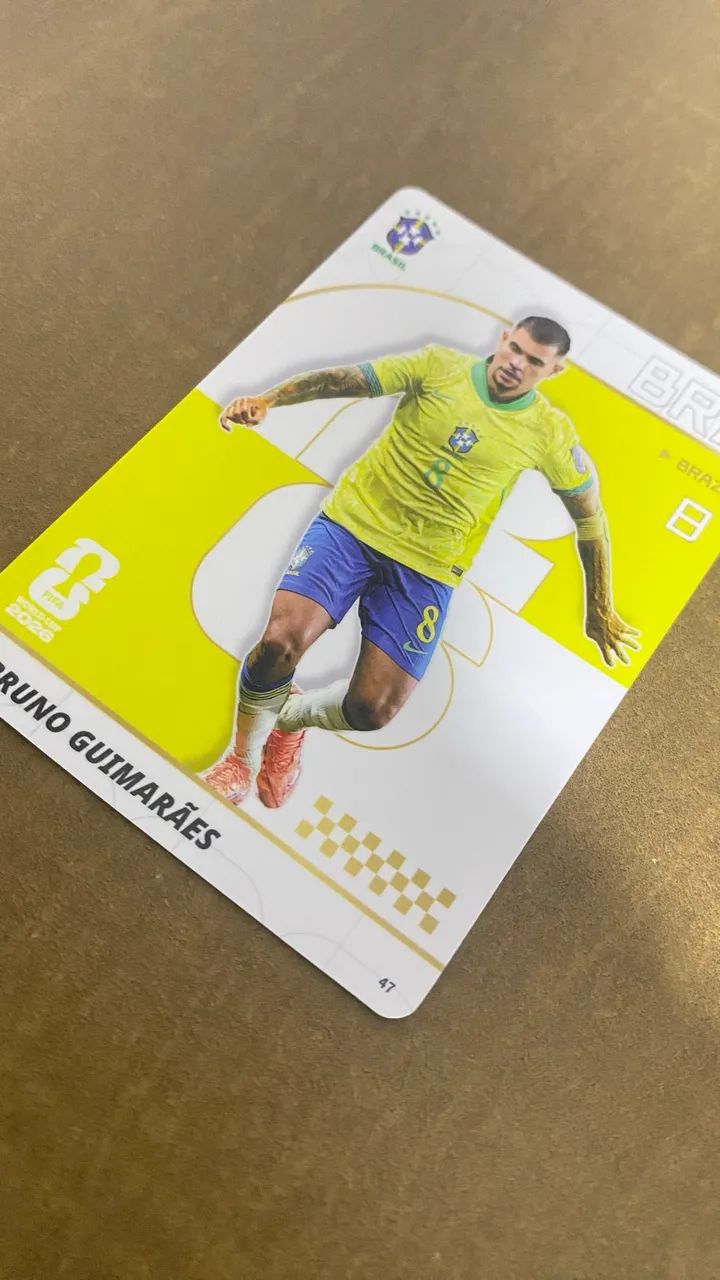 Cards Bruno Guimarães - Oficial Panini - Copa do Mundo  - Foto 3