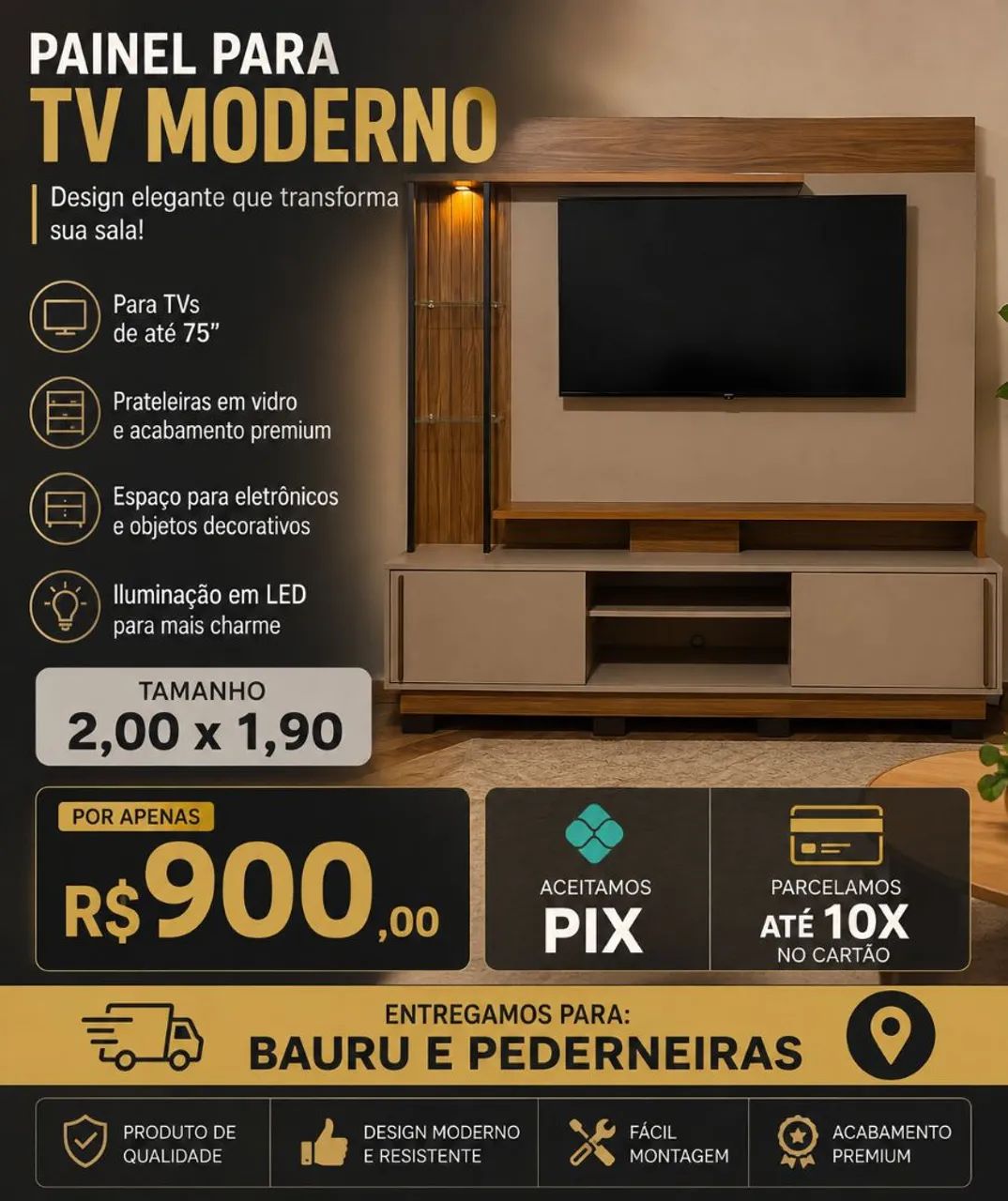 Painel de TV