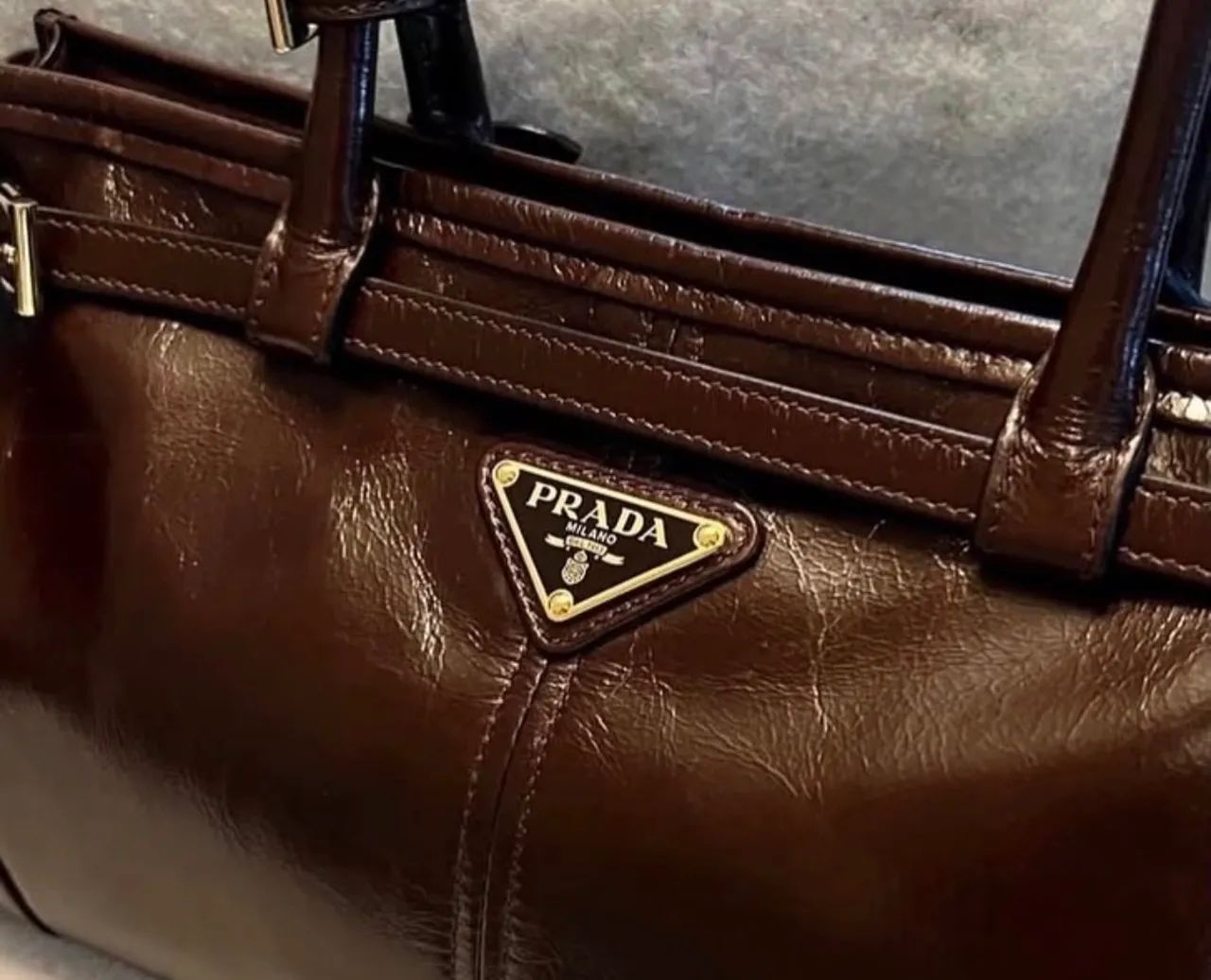 Bolsa em couro Prada Bonnie  - Foto 3