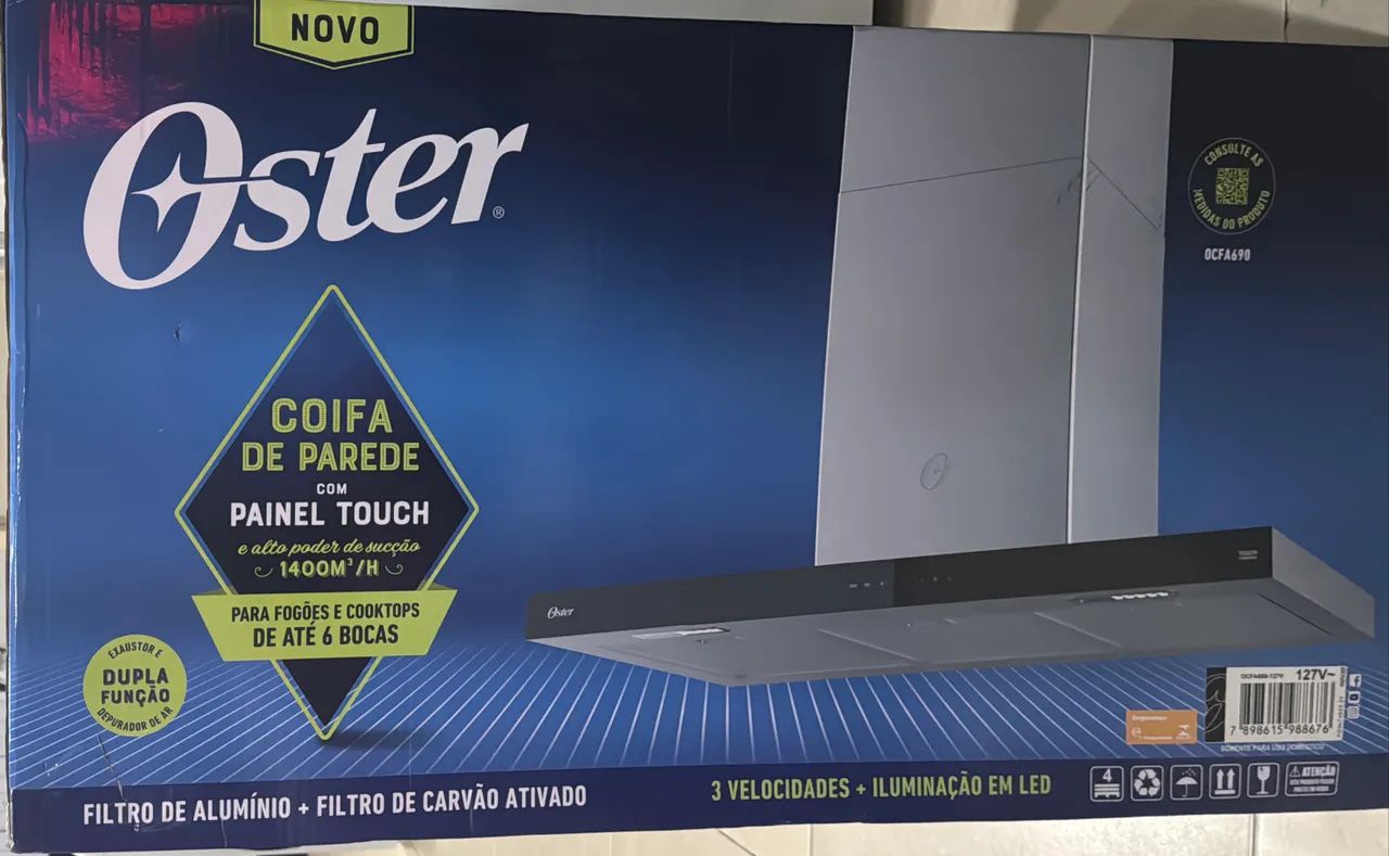 Coifa de Parede Oster Inox touch 90 cm - Foto 4
