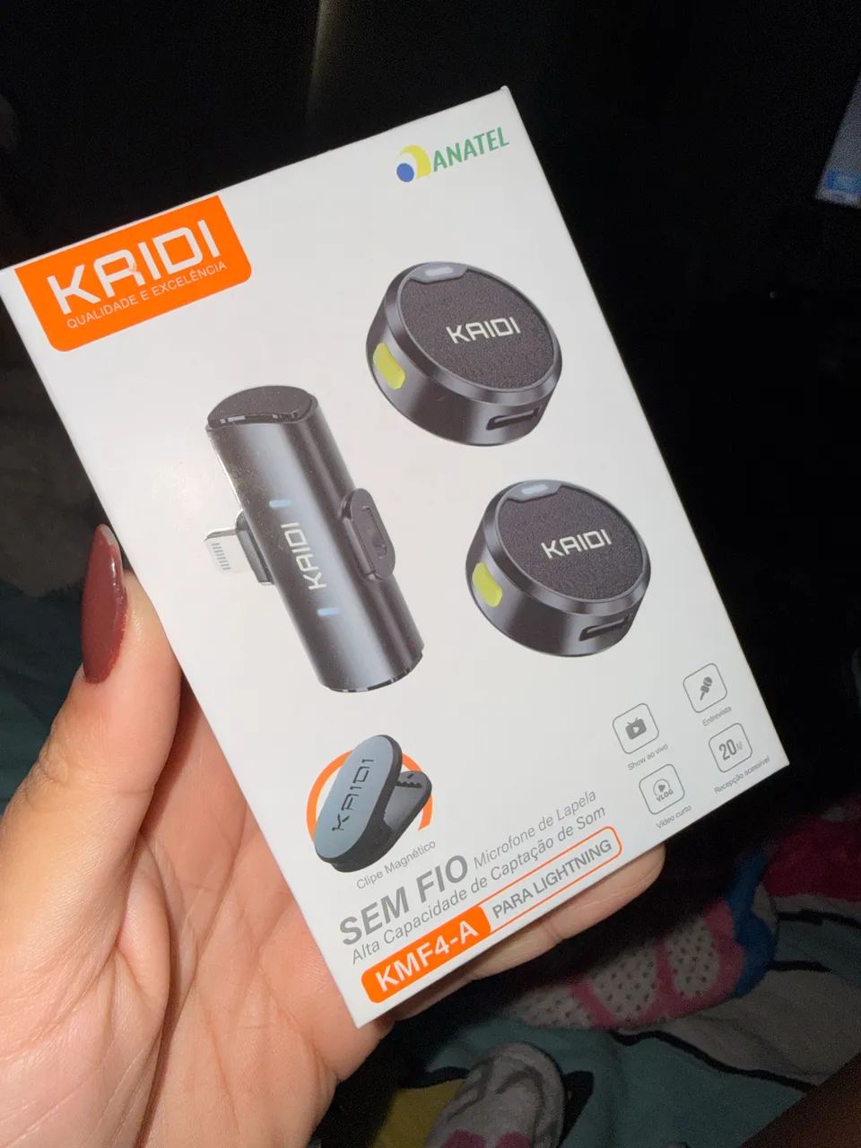 Microfone novo usado apenas 1 vez