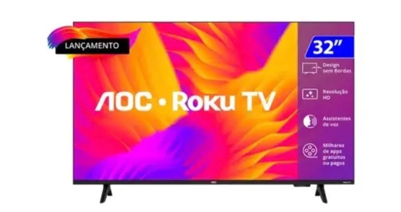 Tv AOC roku 32 polegadas  - Foto 4
