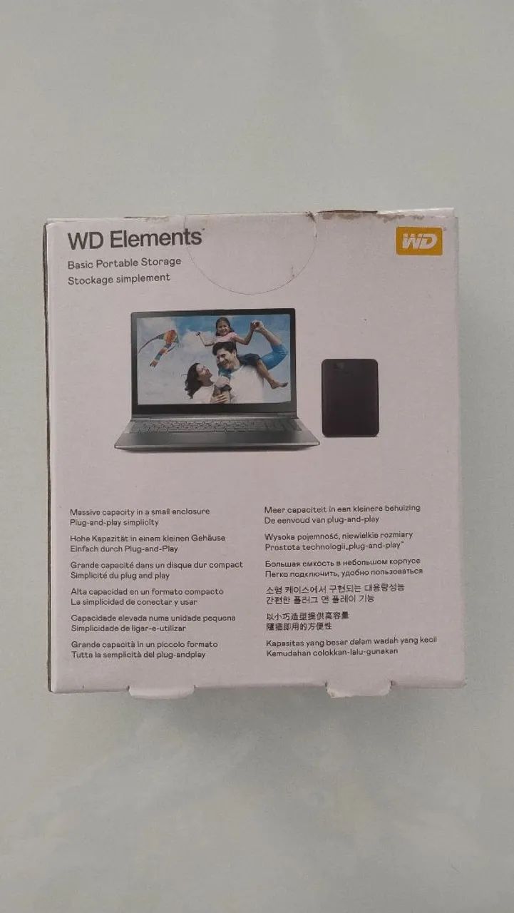 HD Externo WD Elements 1TB - Original e em ótimo estado - Foto 2