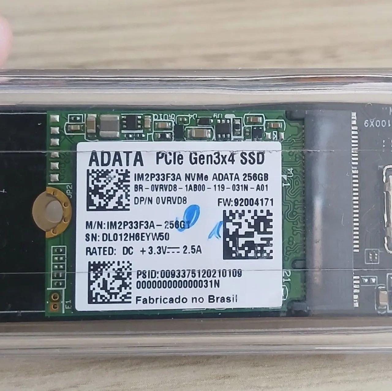 Ssd nvme adata 256 gb pcie