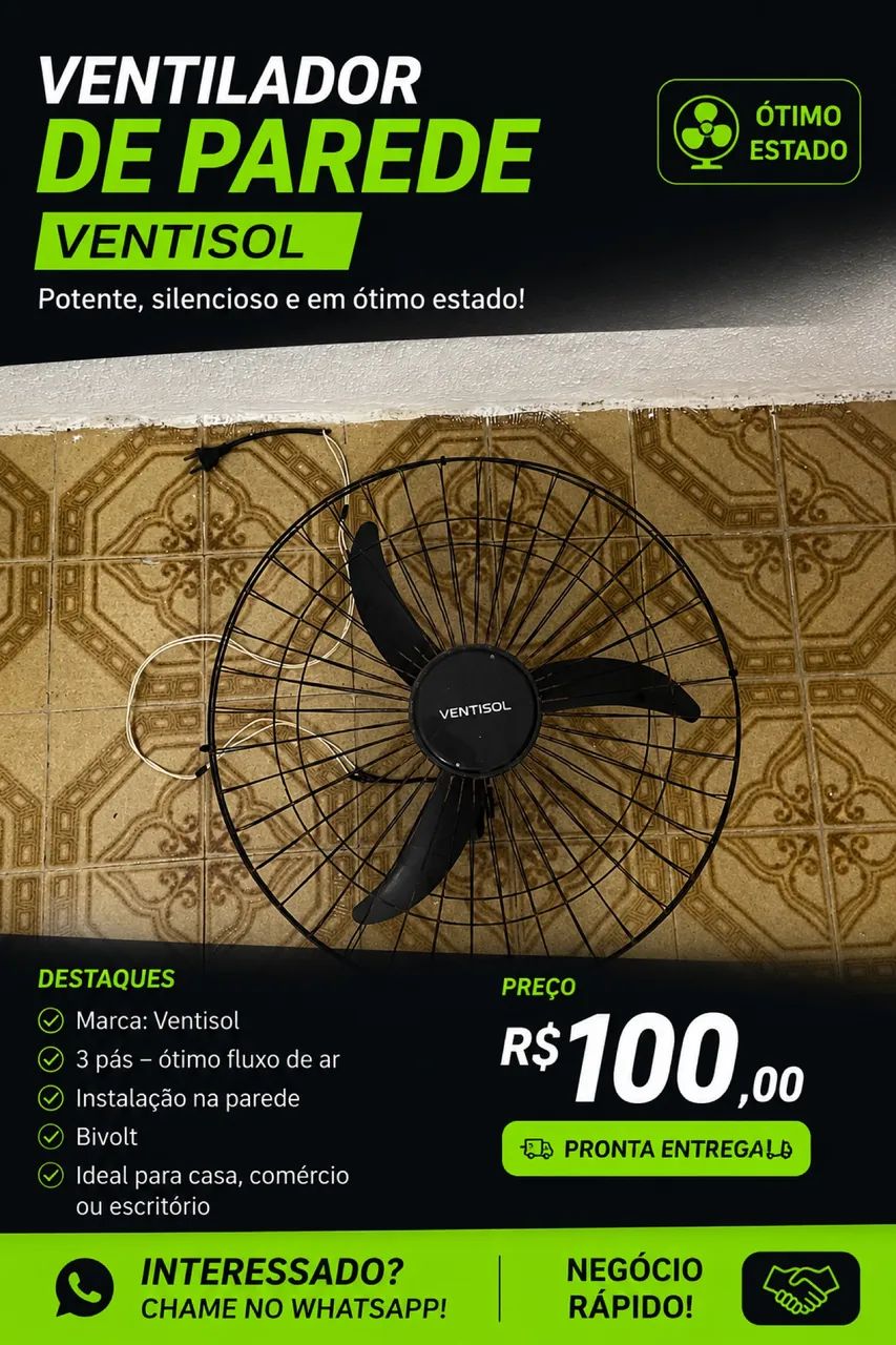 Ventilador de parede