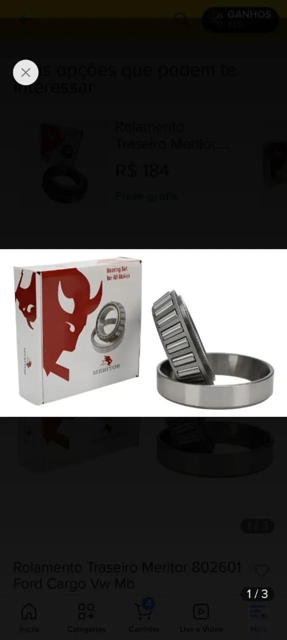 Rolamento conjunto 