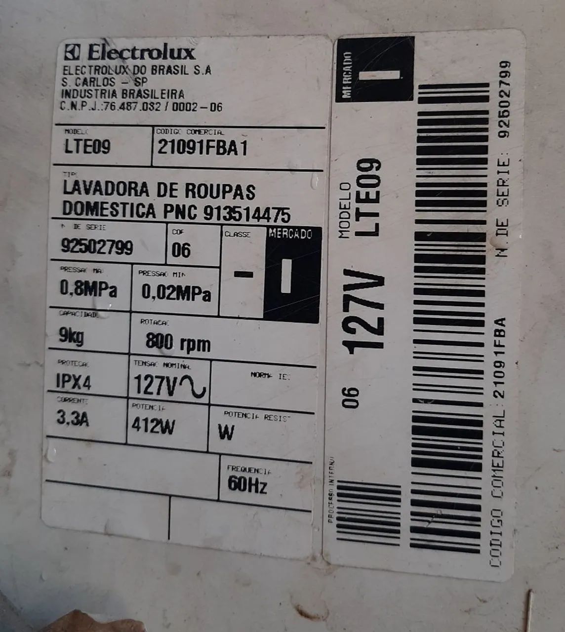 Máquina de lavar Electrolux 9kg - Foto 3