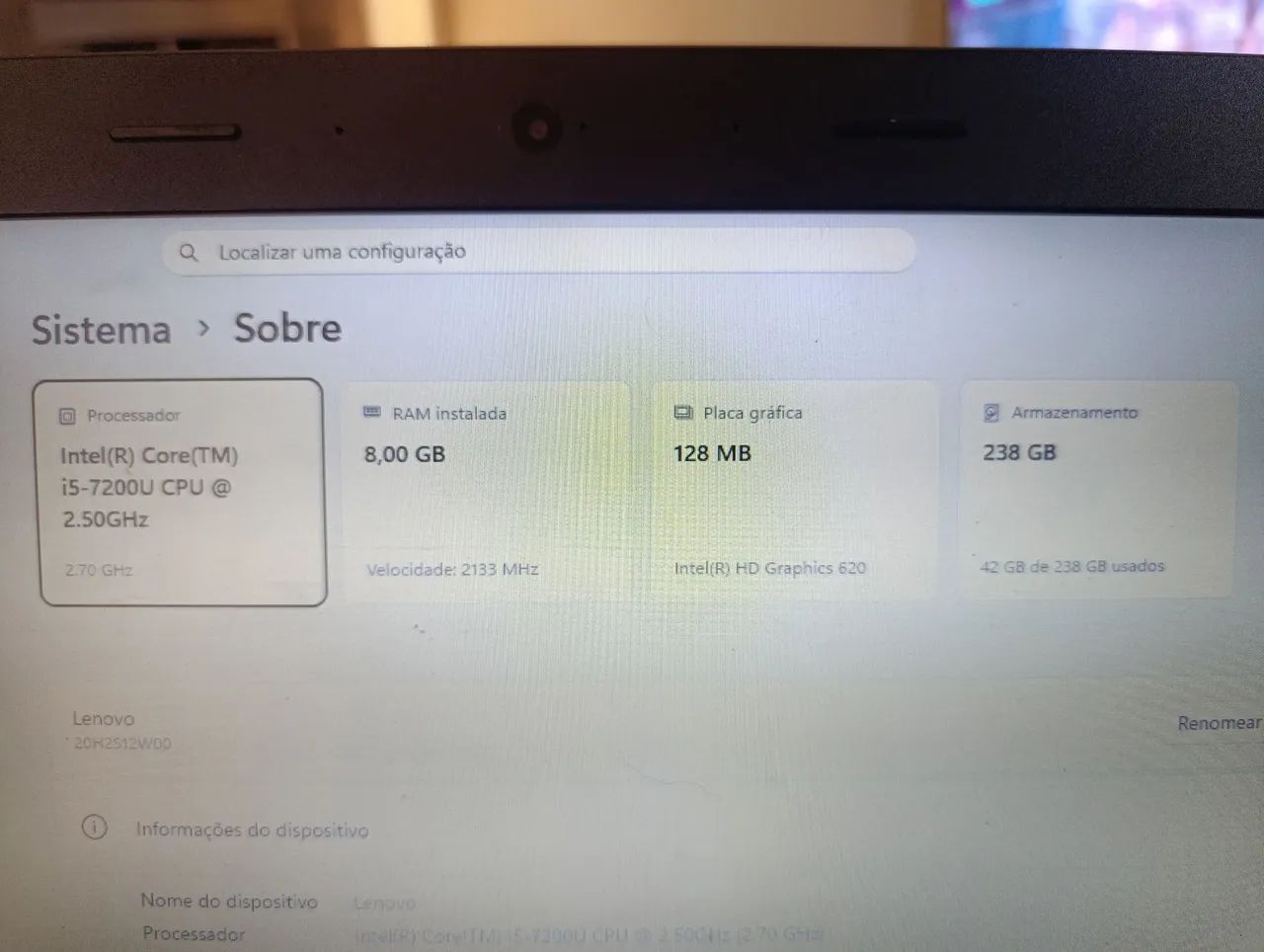 Notebook Lenovo thinkpad e470