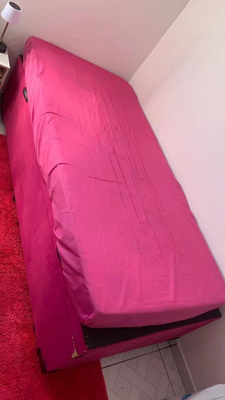 ? Cama Baú de Solteiro com Colchão - 1 Ano de Uso - R$ 850
