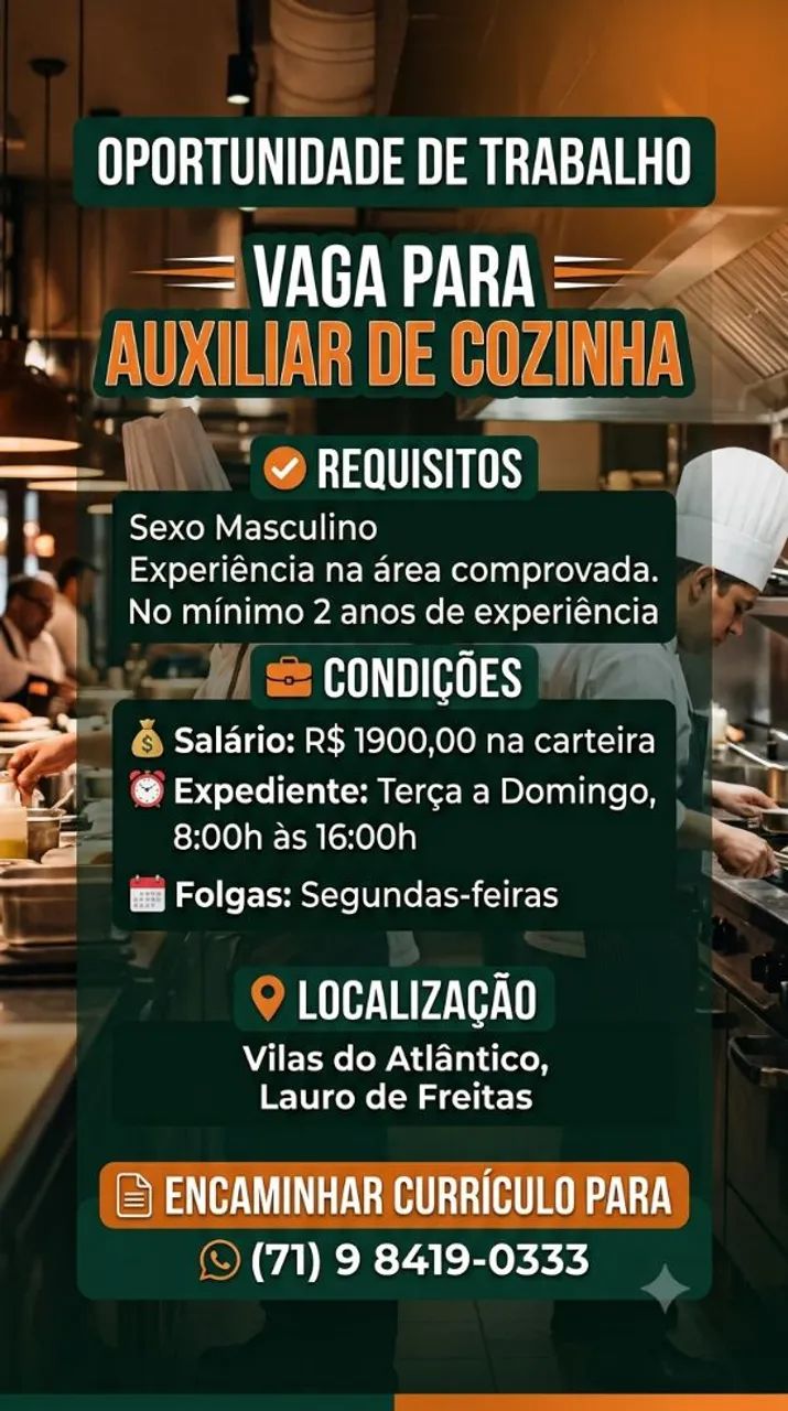 VAGAS DE EMPREGO  - Foto 3