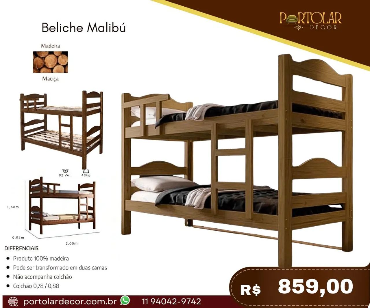 Beliches a pronta entrega a partir de 549,00  - Foto 3