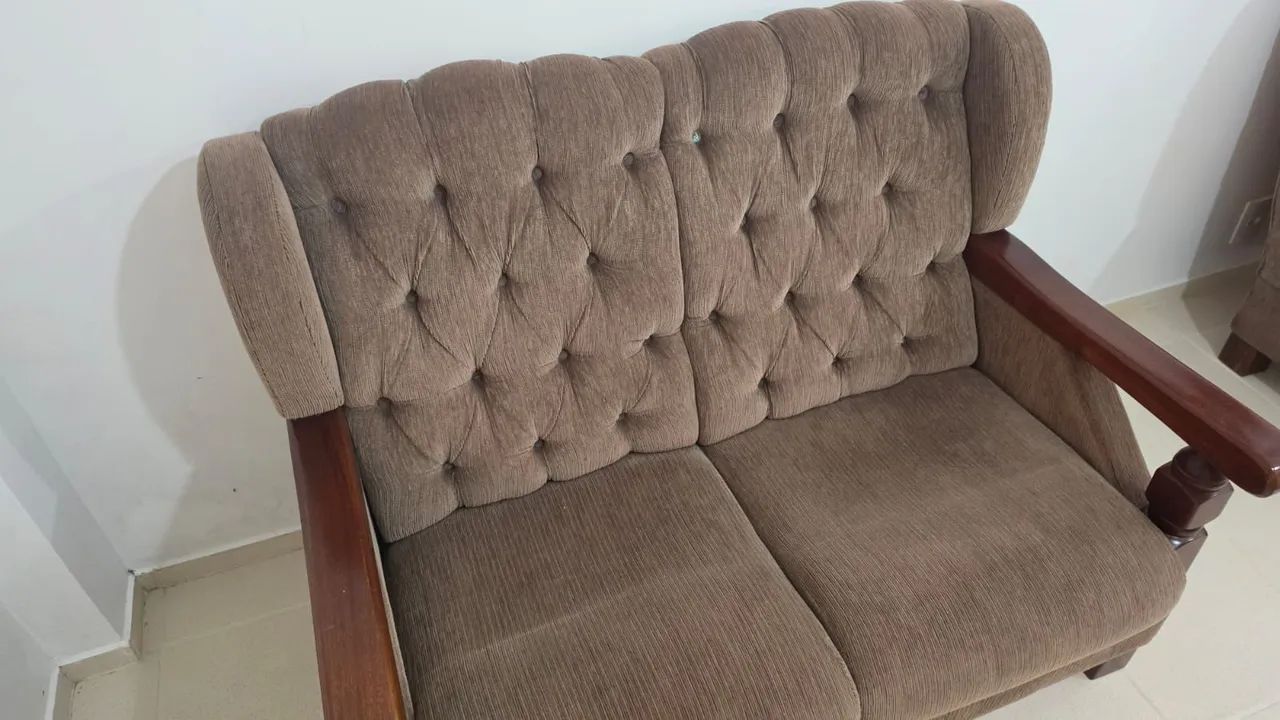 Par de sofás marrom - Foto 2