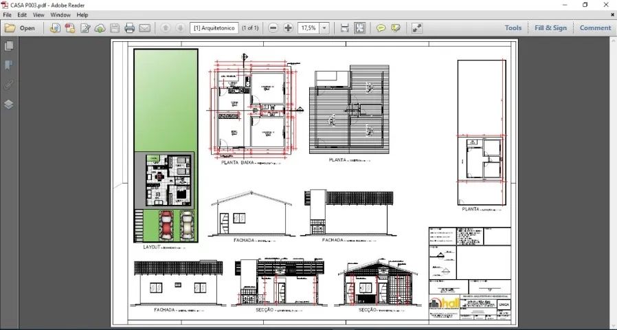 Projeto Arquitetônico Estrutural Elétrico (Casa, Apartamento, Kitnet, Sobrado)