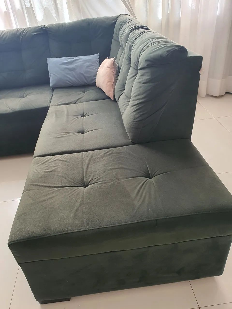 Sofá grande de veludo  - Foto 4