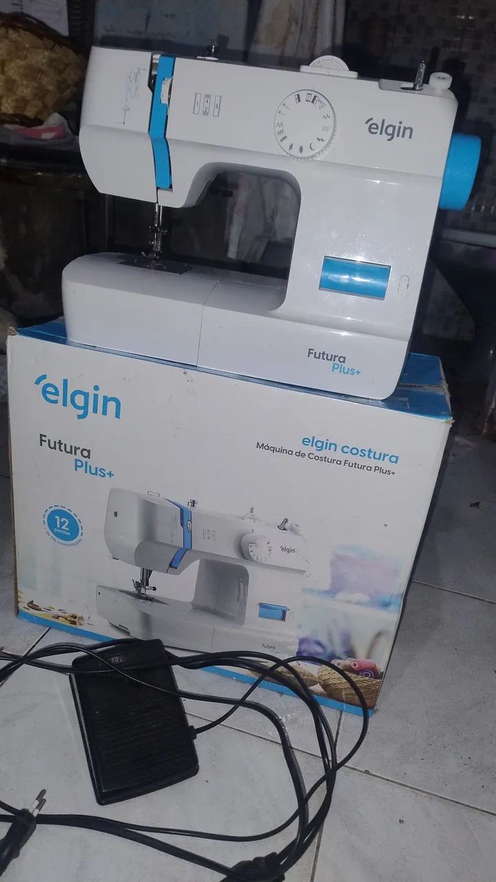 VENDO MÁQUINA ELÉTRICA DE CONSTURA ELGIN  - Foto 3