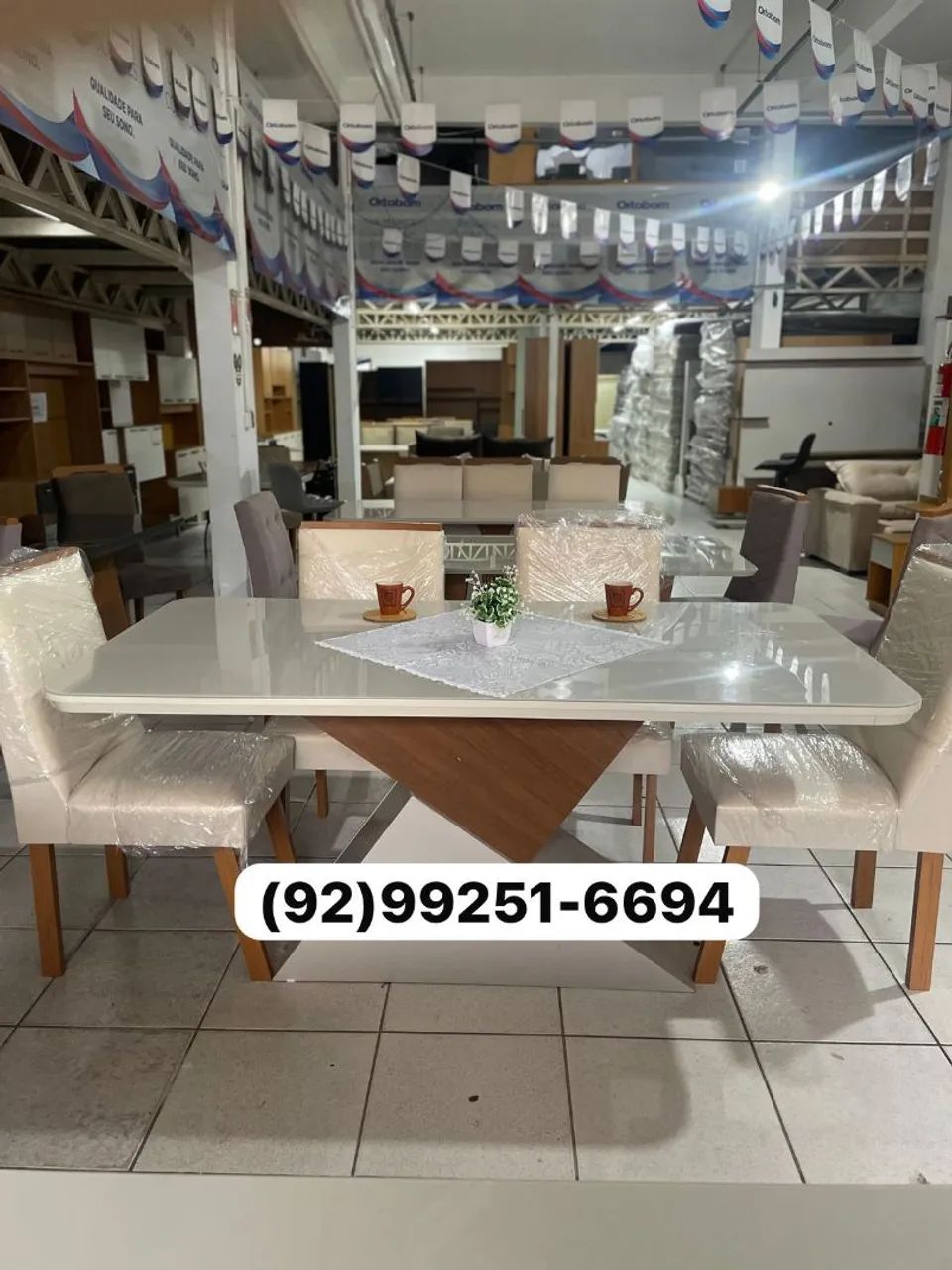 mesa de jantar 6 lugares luxo