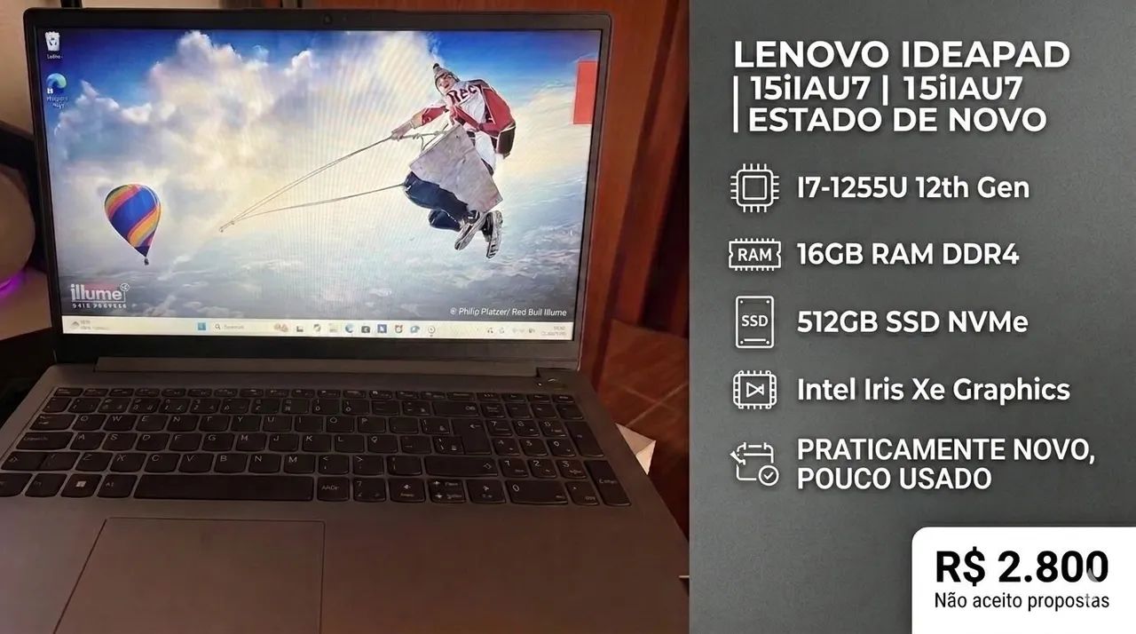 NOTEBOOK LENOVO IDEAPAD 15iIAU7 - Foto 2