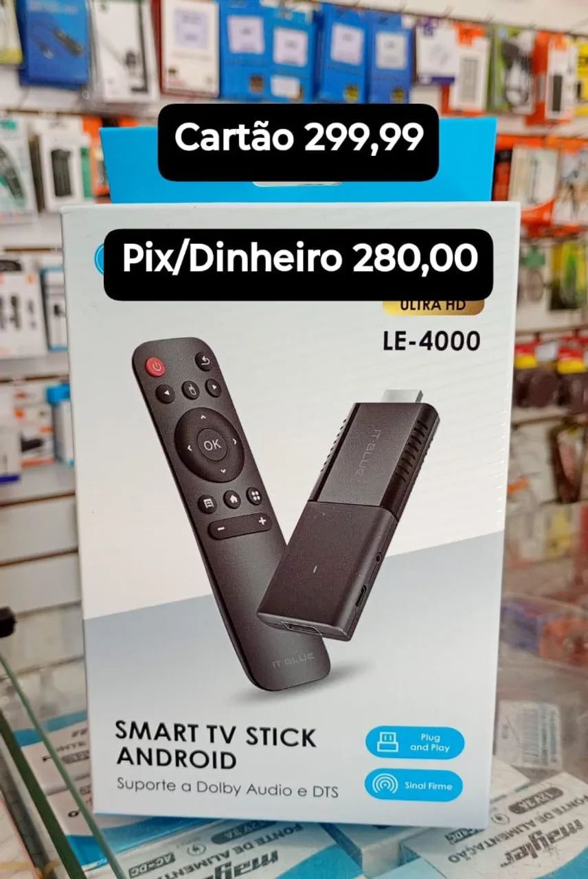Stick Smart Tv Android 4k Wi-fi Hdmi Streaming - Novo - Foto 2