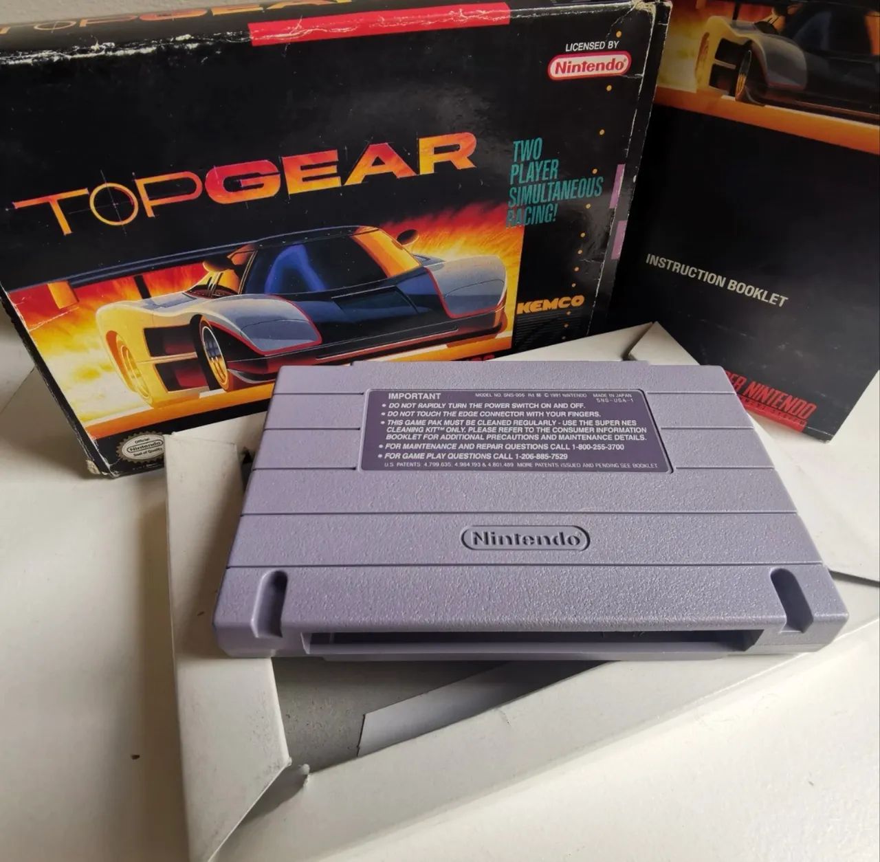 Top Gear SNES completo com caixa e manual  - Foto 4