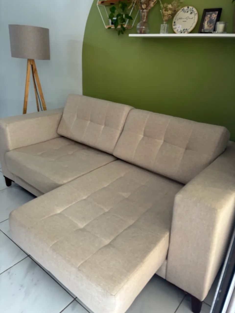 Sofá retrátil em linho 2m - Foto 3