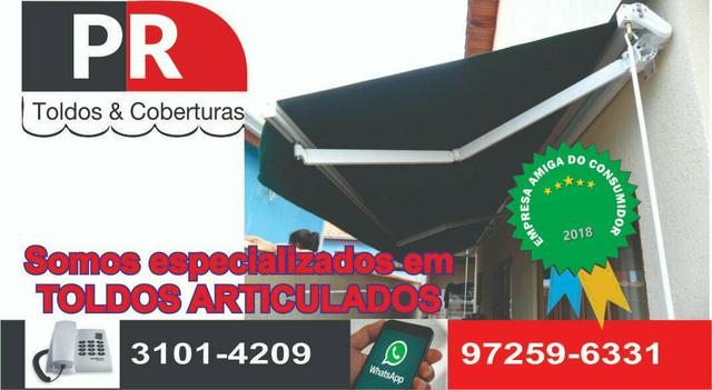 Toldo articulado para seu estabelecimento elétrico ou manual