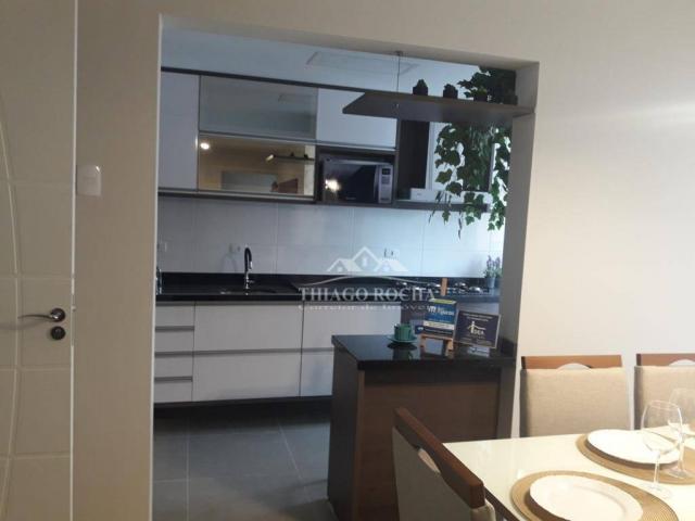 Apartamento alto padrão, 3 quartos, 1 suíte, sacada com churrasqueira, elevador e academia - Foto 4