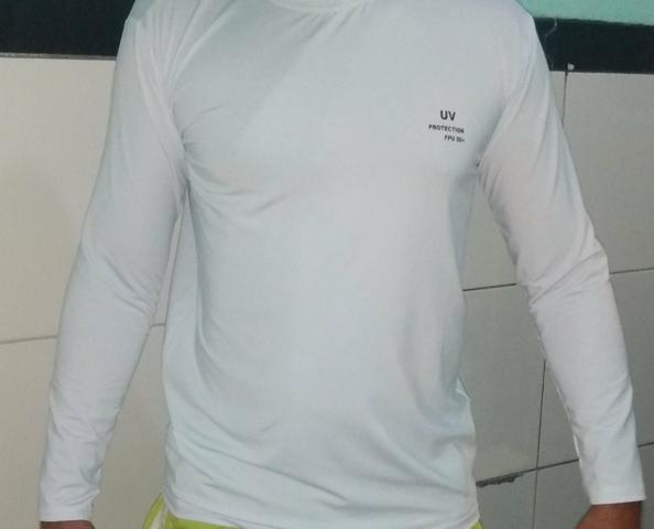 Camisas uv manga longa com proteção solar - Foto 3