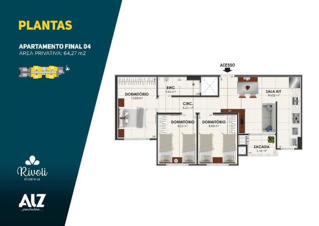 Apartamento 3 dormitórios, Minha Casa, Minha Vida, Pagani - Palhoça - Foto 10