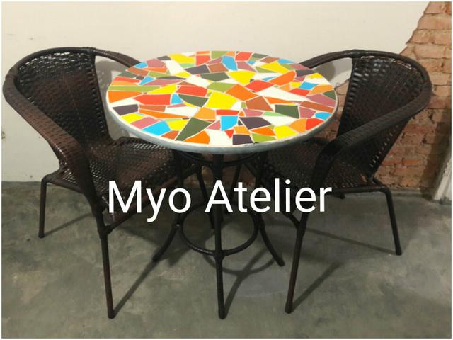Mesa sacada, mesa varanda, moveis, conjunto de mesa - Foto 4