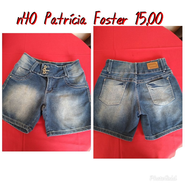 short de calça jeans