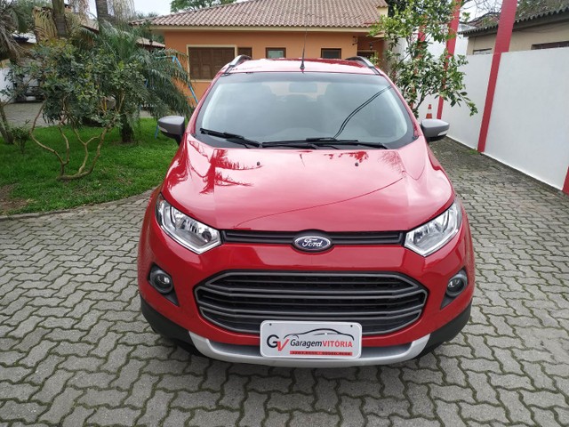 FORD ECOSPORT 2017 FREESTYLE 1.6 COMPLETA CAMBIO MANUAL 63MIL KM ESTUDO TROCA E FINANCIO