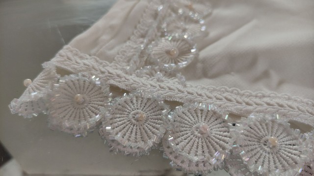 Short branco bordado luxo  - Foto 3