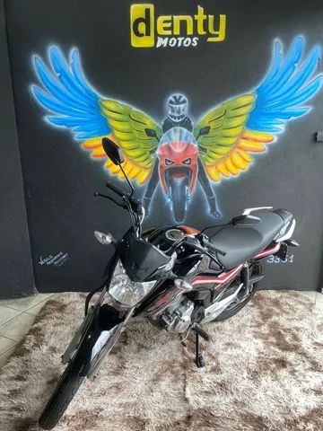 Moto Honda Fan 160 cg Preta 2019 Motos - Denty Motos